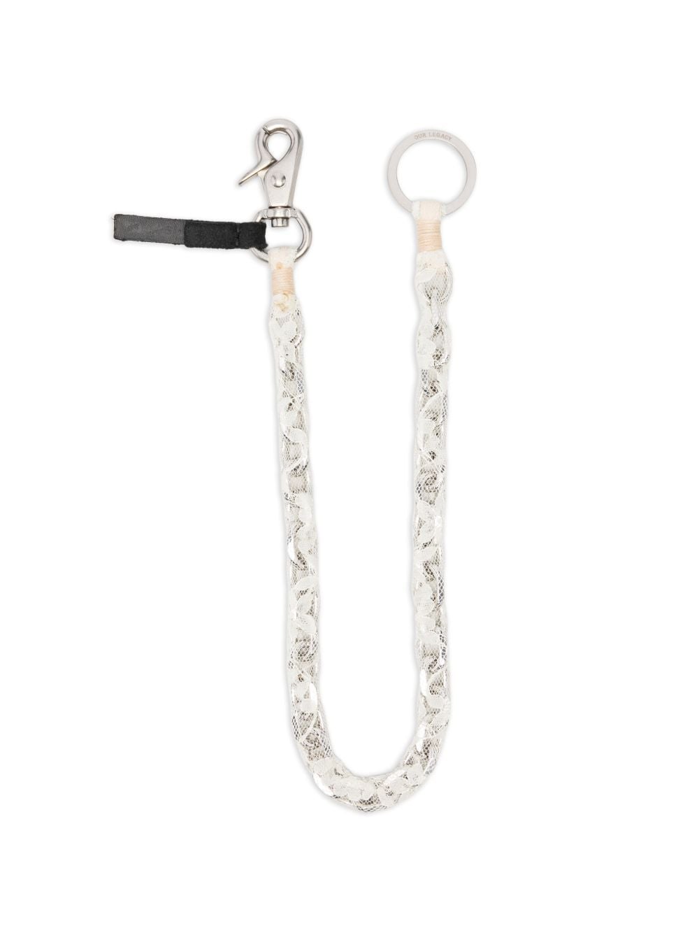lace ladon necklace alabaster bloom fleura necklaces & keychains - man