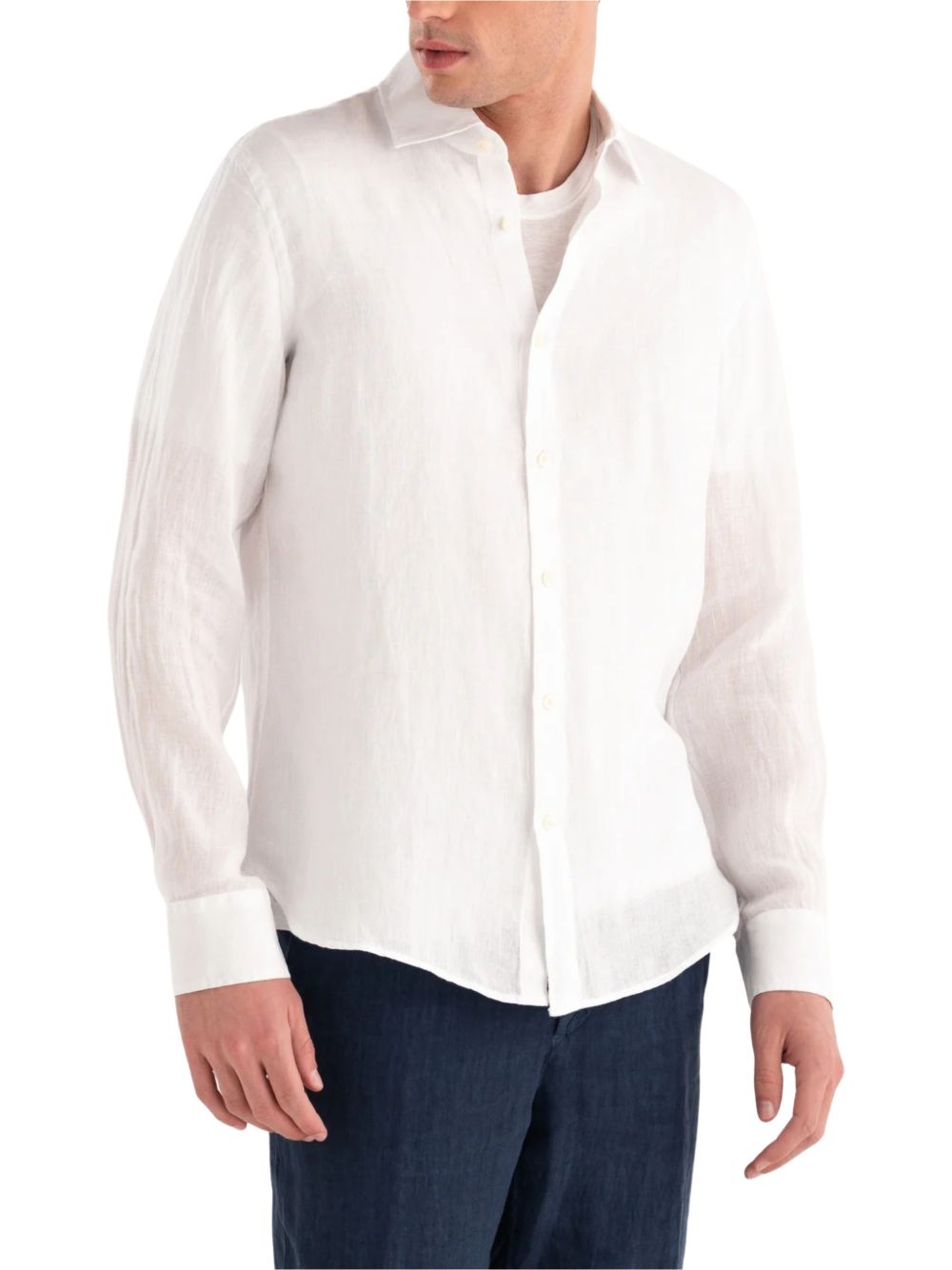 shirt white  120% LINO