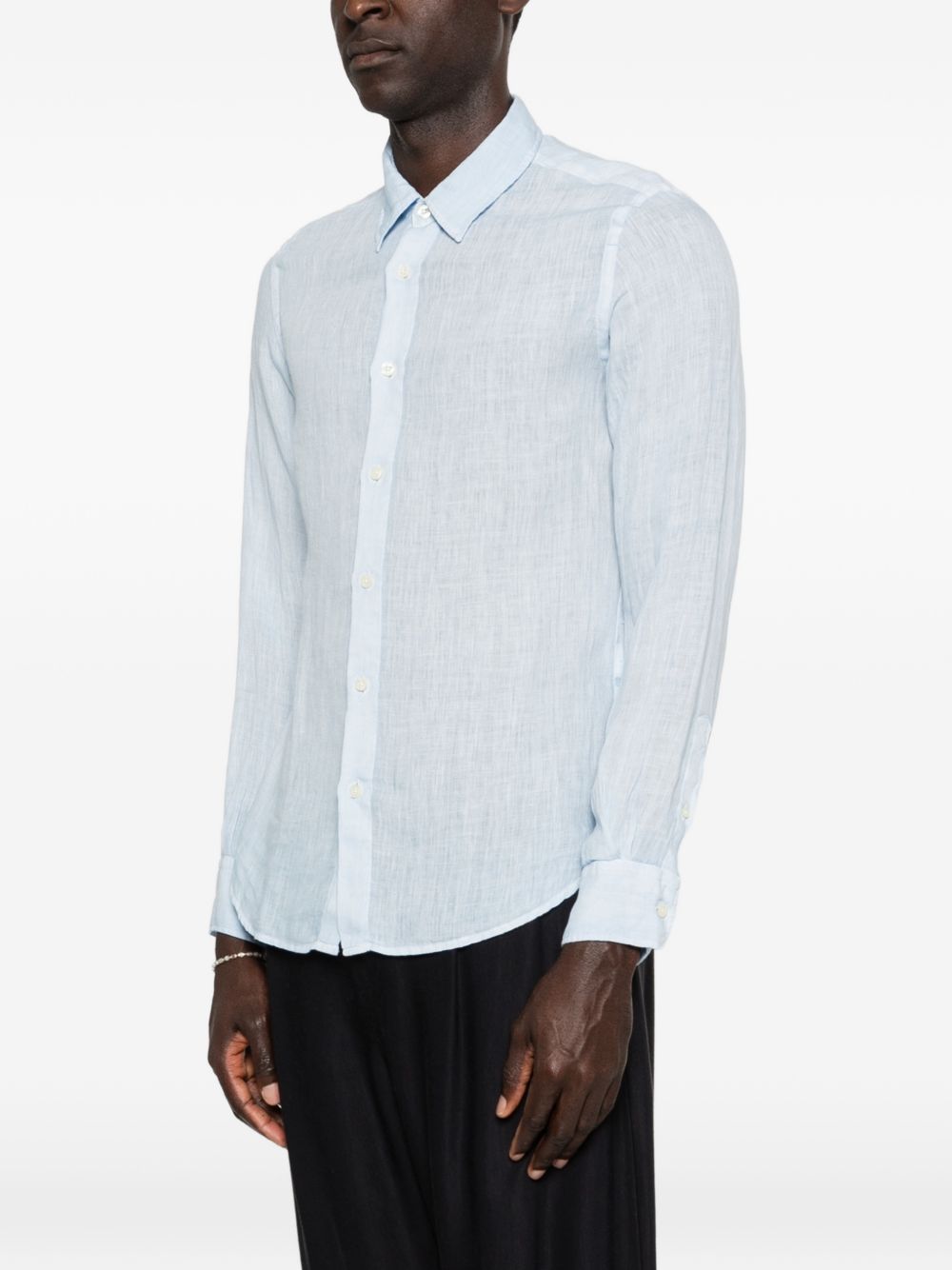 shirt blue 120% LINO