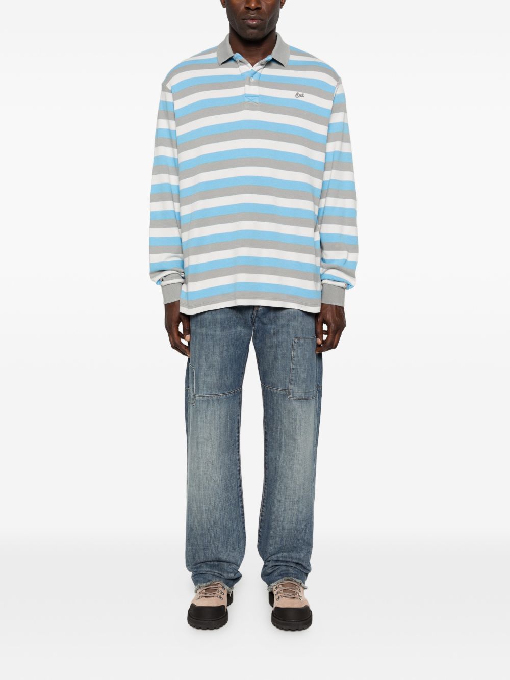 polo striped long sleeve knitwear multicolor ERL