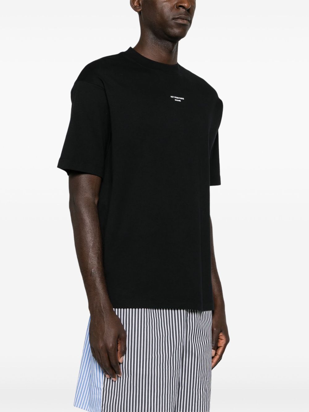 t-shirt slogan classique nera  t-shirt / maglie - uomo DROLE DE MONSIEUR