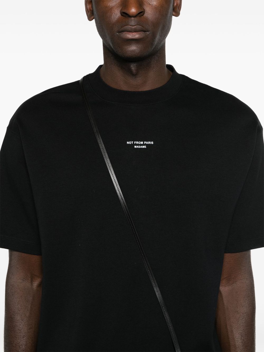 t-shirt slogan classique nera  t-shirt / maglie - uomo DROLE DE MONSIEUR