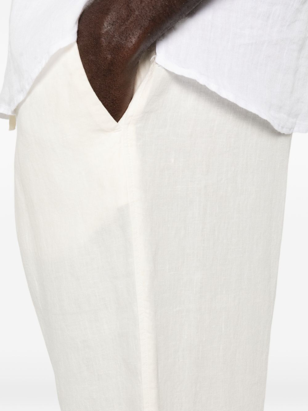 pants butter white  120% LINO