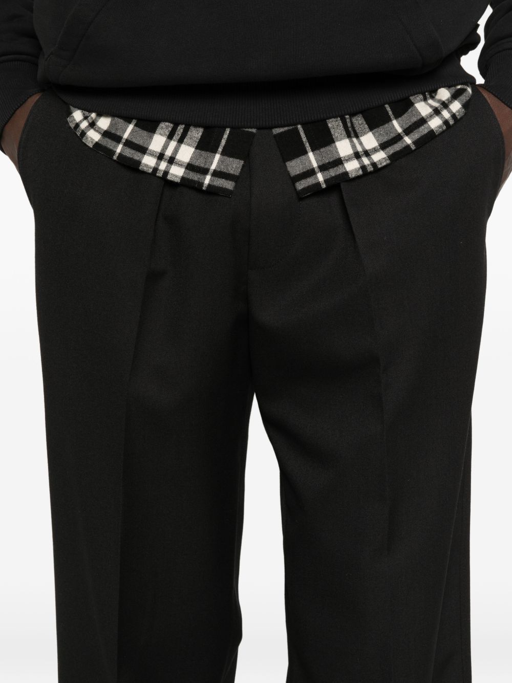 pantalon droit laine black trousers - men DRÔLE DE MONSIEUR