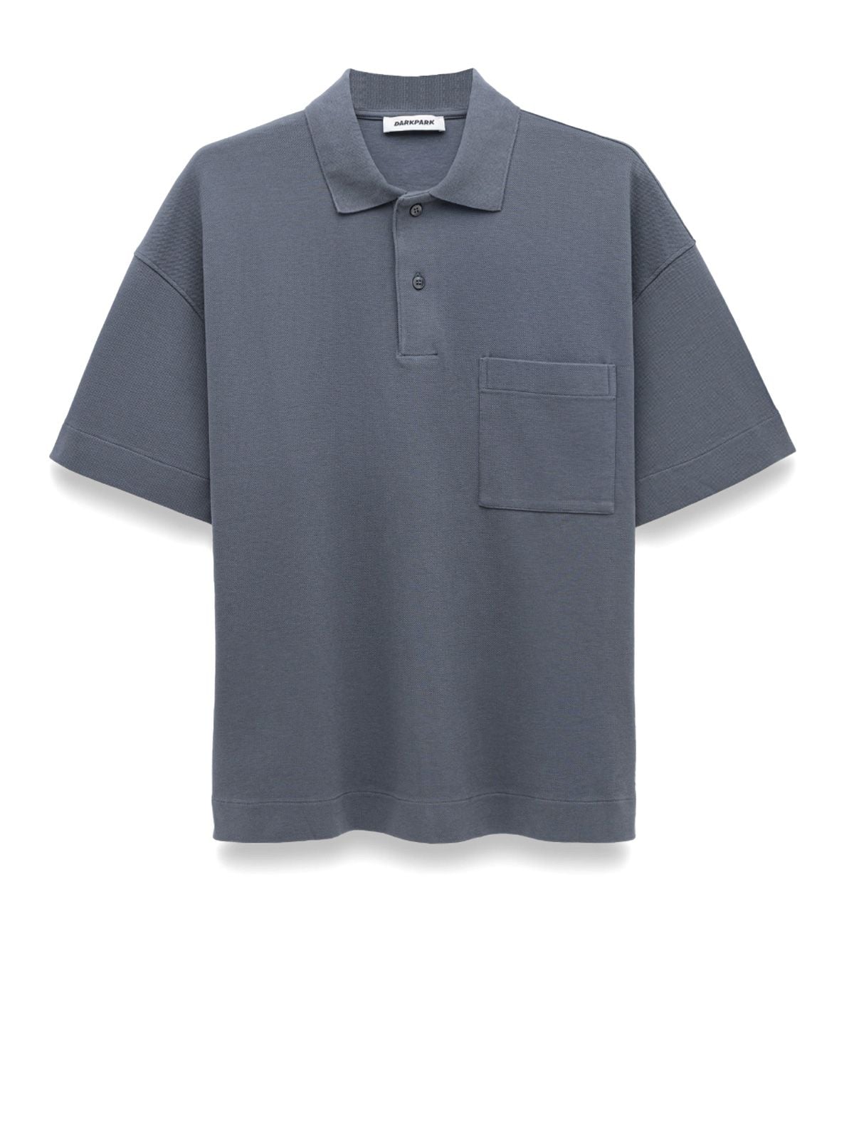 polo cole short sleeved grey 