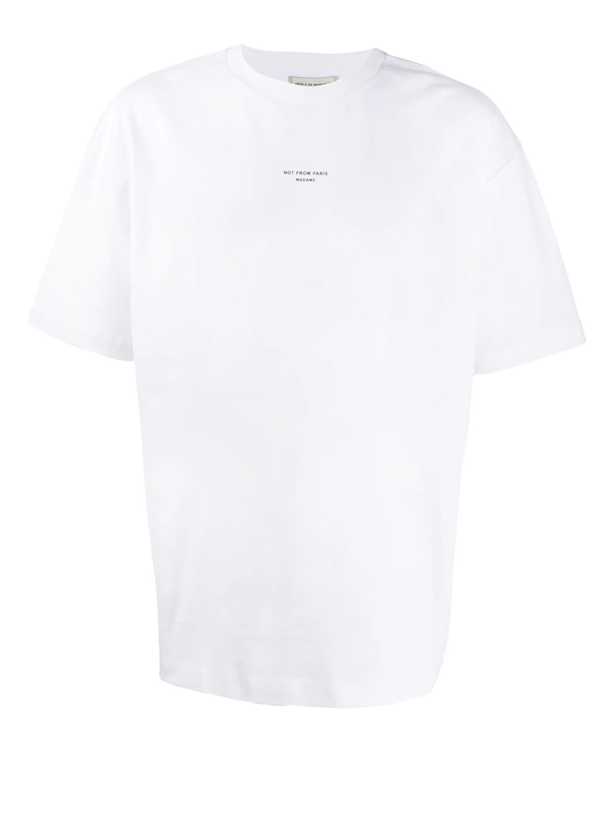 le t-shirt slogan classique optic white t-shirts - men DRÔLE DE MONSIEUR