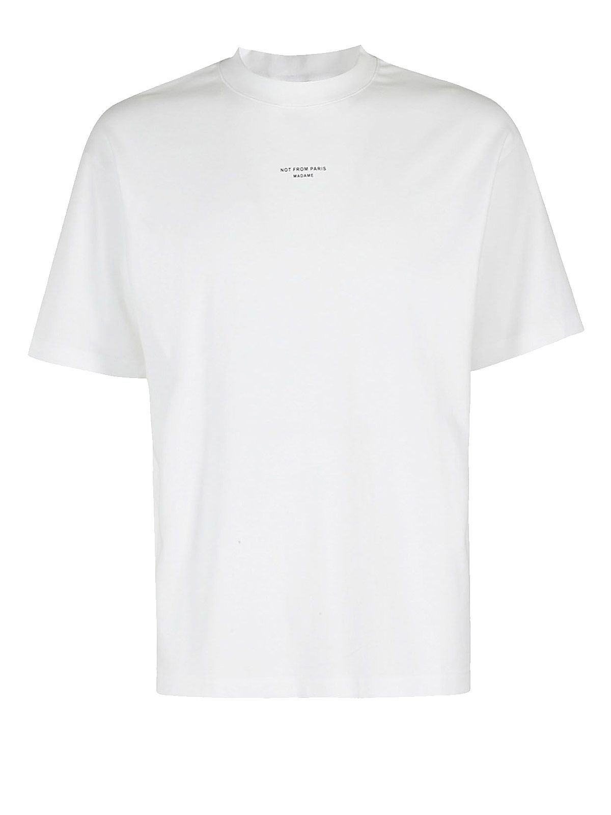 le t-shirt slogan classique optic white t-shirts - men DRÔLE DE MONSIEUR