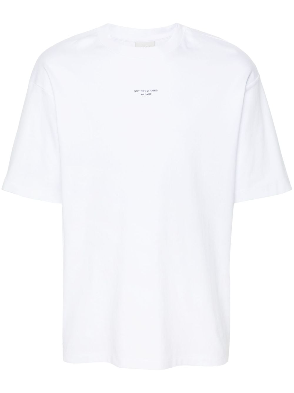 le t-shirt slogan classique optic white t-shirts - men