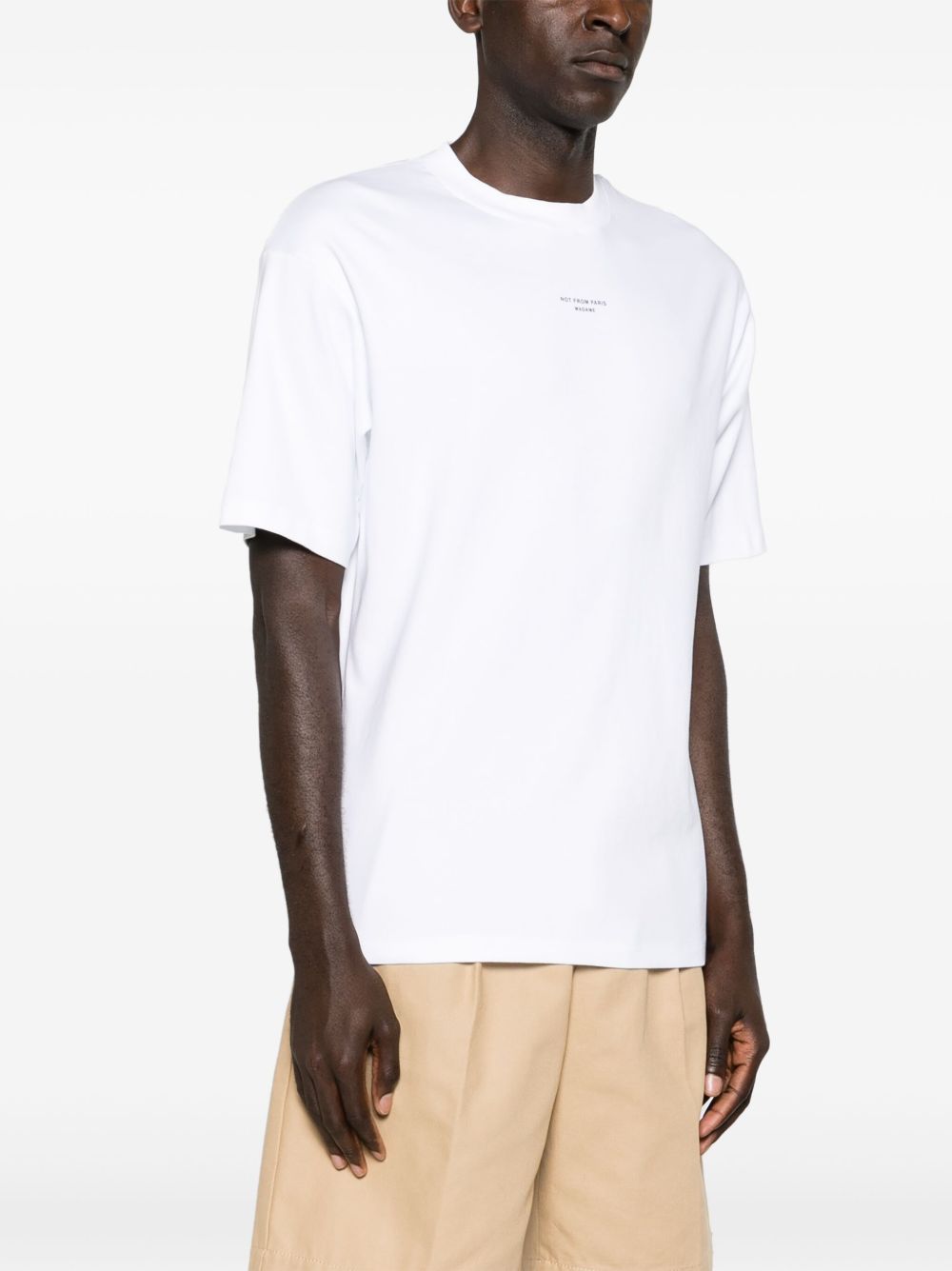 le t-shirt slogan classique optic white t-shirts - men DRÔLE DE MONSIEUR