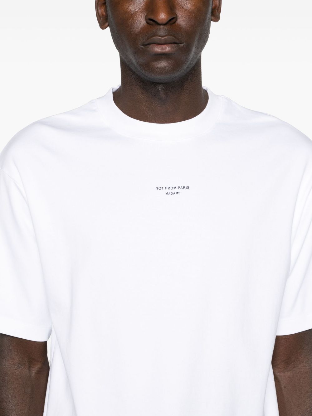 le t-shirt slogan classique optic white t-shirts - men DRÔLE DE MONSIEUR