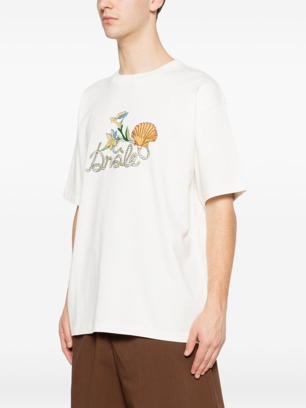 t-shirt shell cream DRÔLE DE MONSIEUR