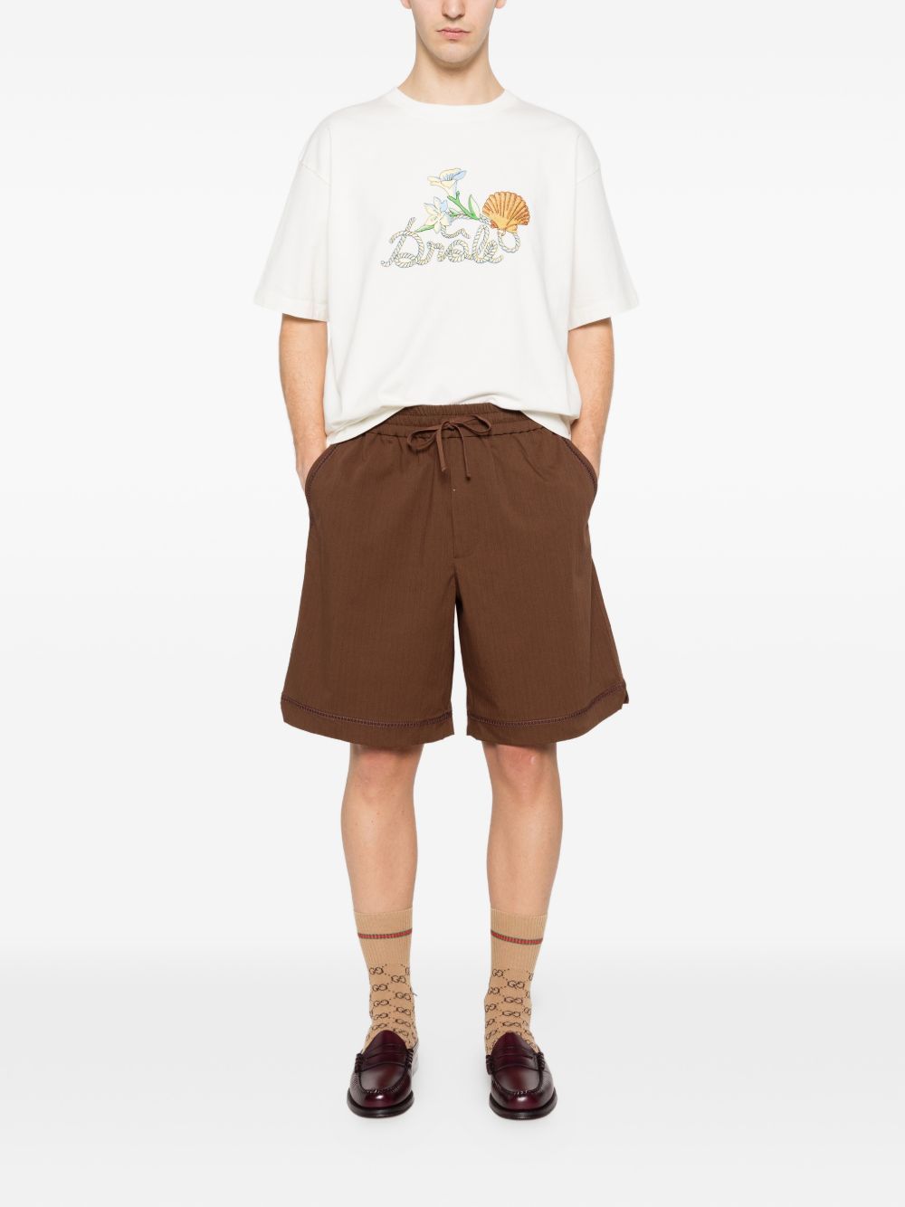 t-shirt shell cream DRÔLE DE MONSIEUR