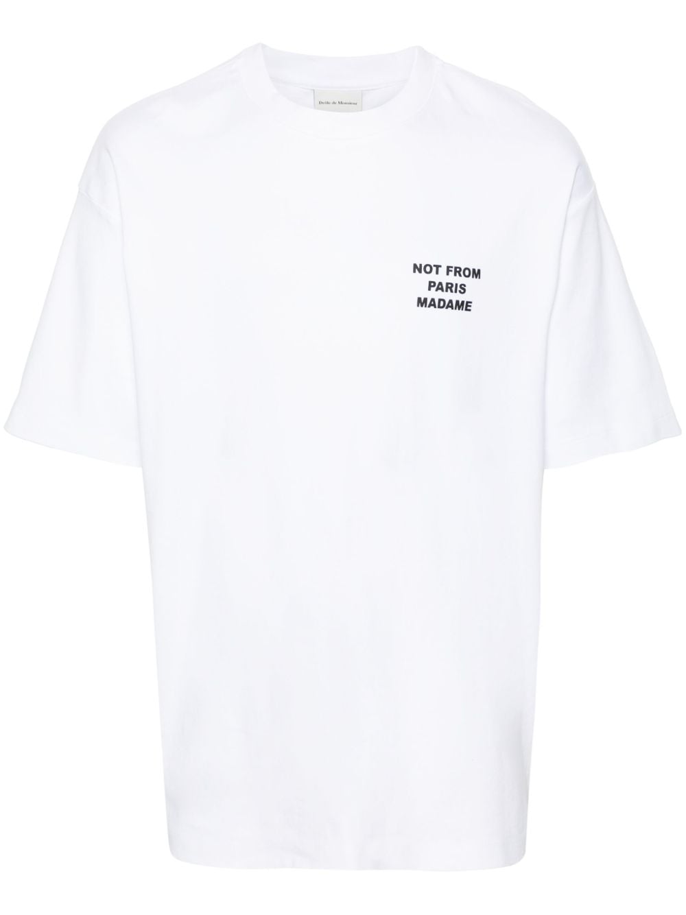 t-shirt slogan optic white t-shirt  - uomo