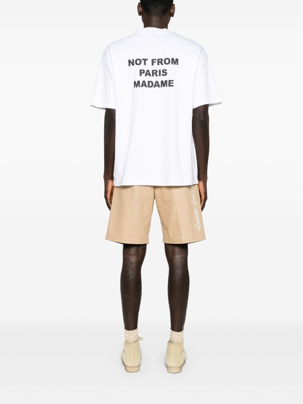t-shirt slogan optic white t-shirt  - uomo DROLE DE MONSIEUR