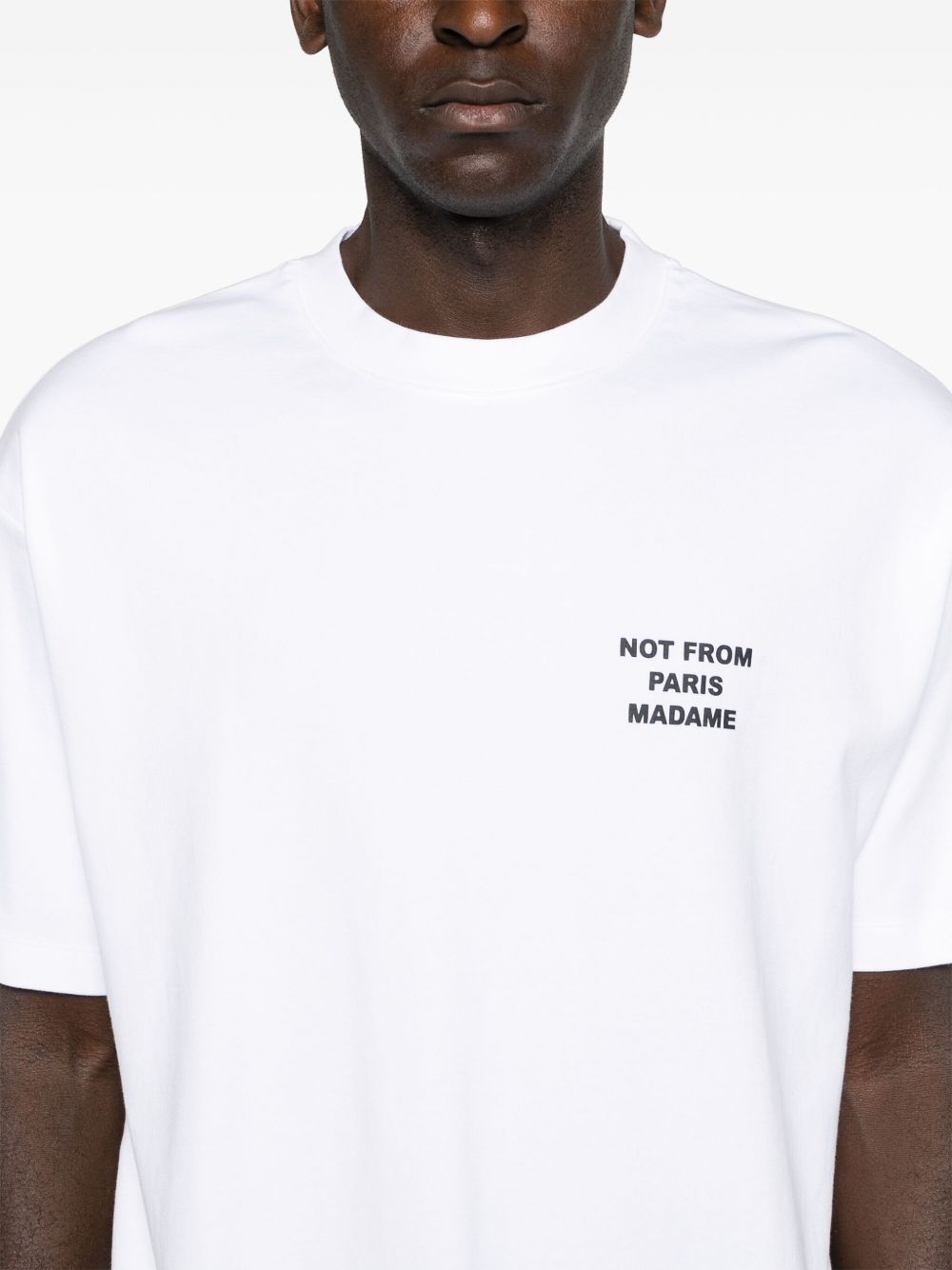 t-shirt slogan optic white t-shirt  - uomo DROLE DE MONSIEUR