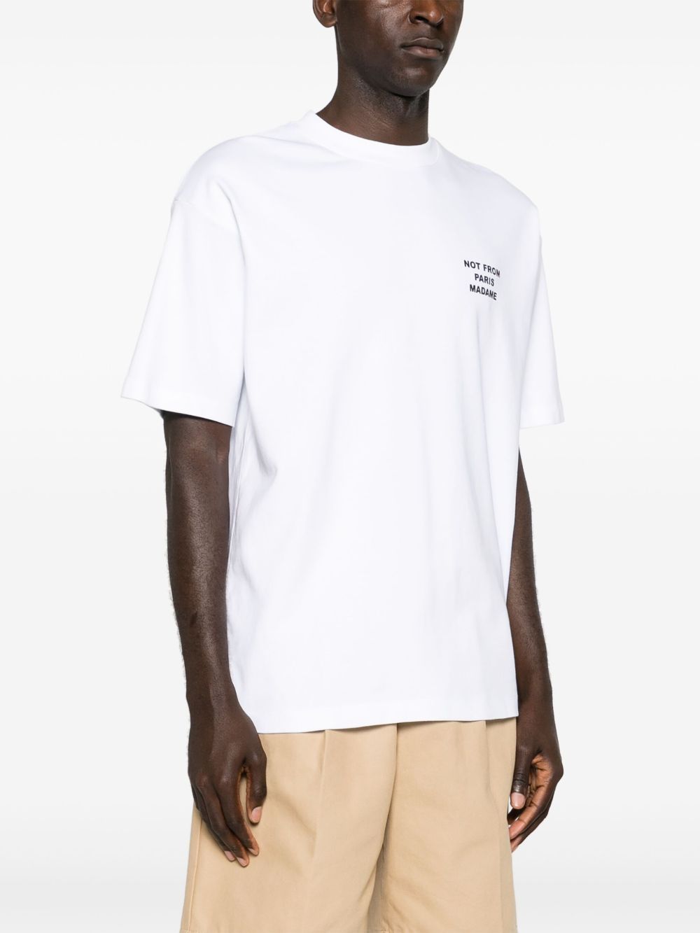 t-shirt slogan optic white t-shirt  - uomo DROLE DE MONSIEUR