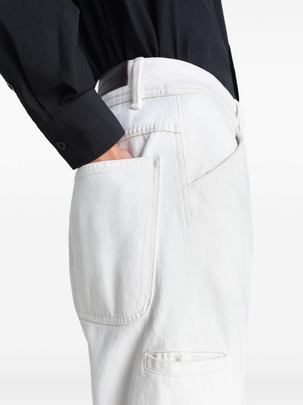 pants twisted workwear white  LEMAIRE