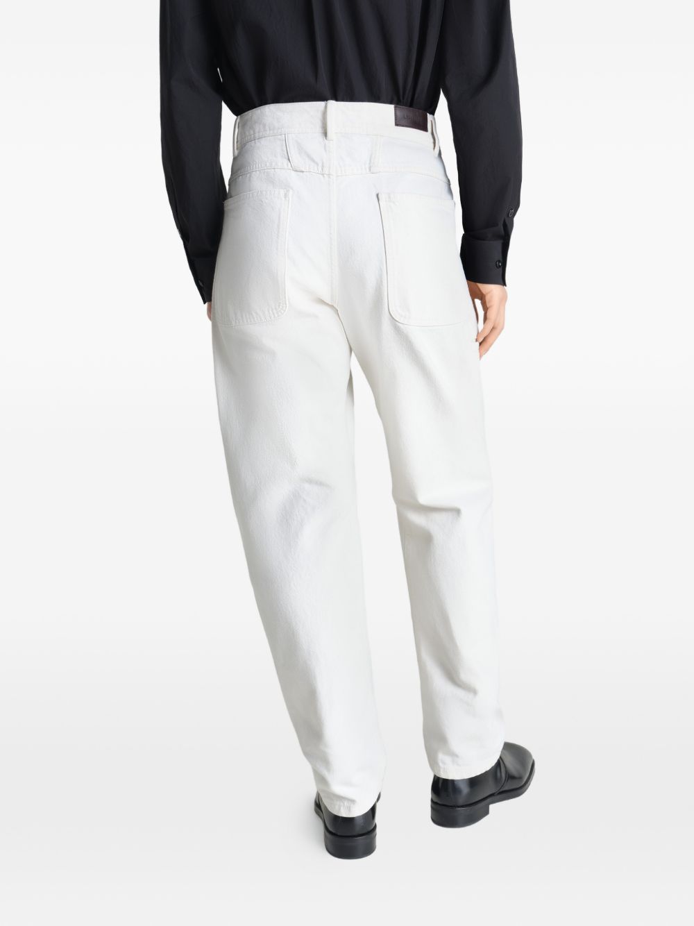 pants twisted workwear white  LEMAIRE