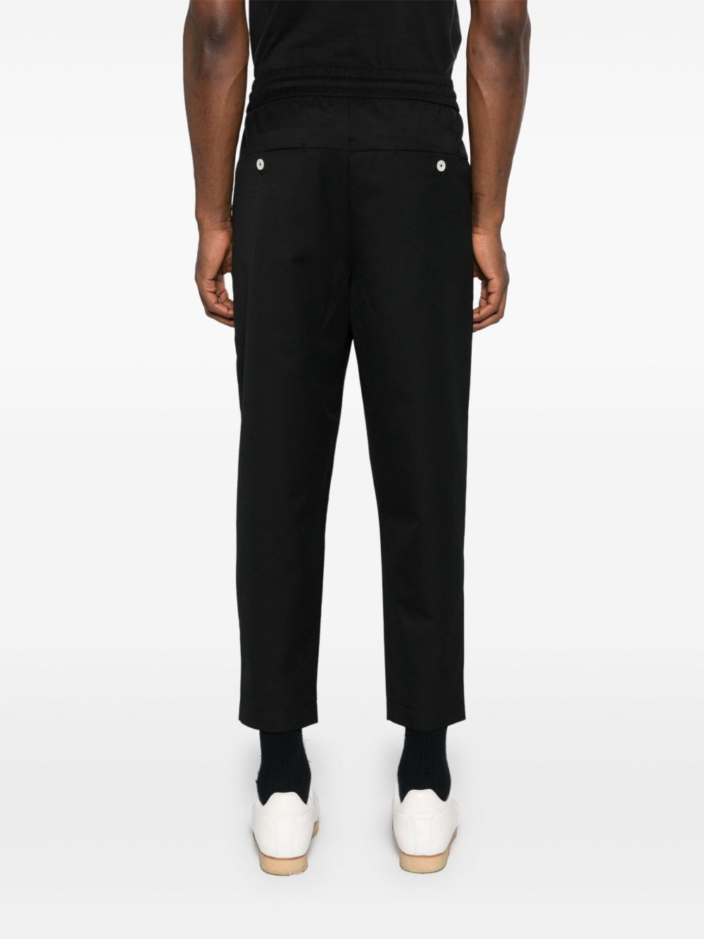 pantaloni le pantalon cropped in misto lana nero pantaloni - uomo DROLE DE MONSIEUR