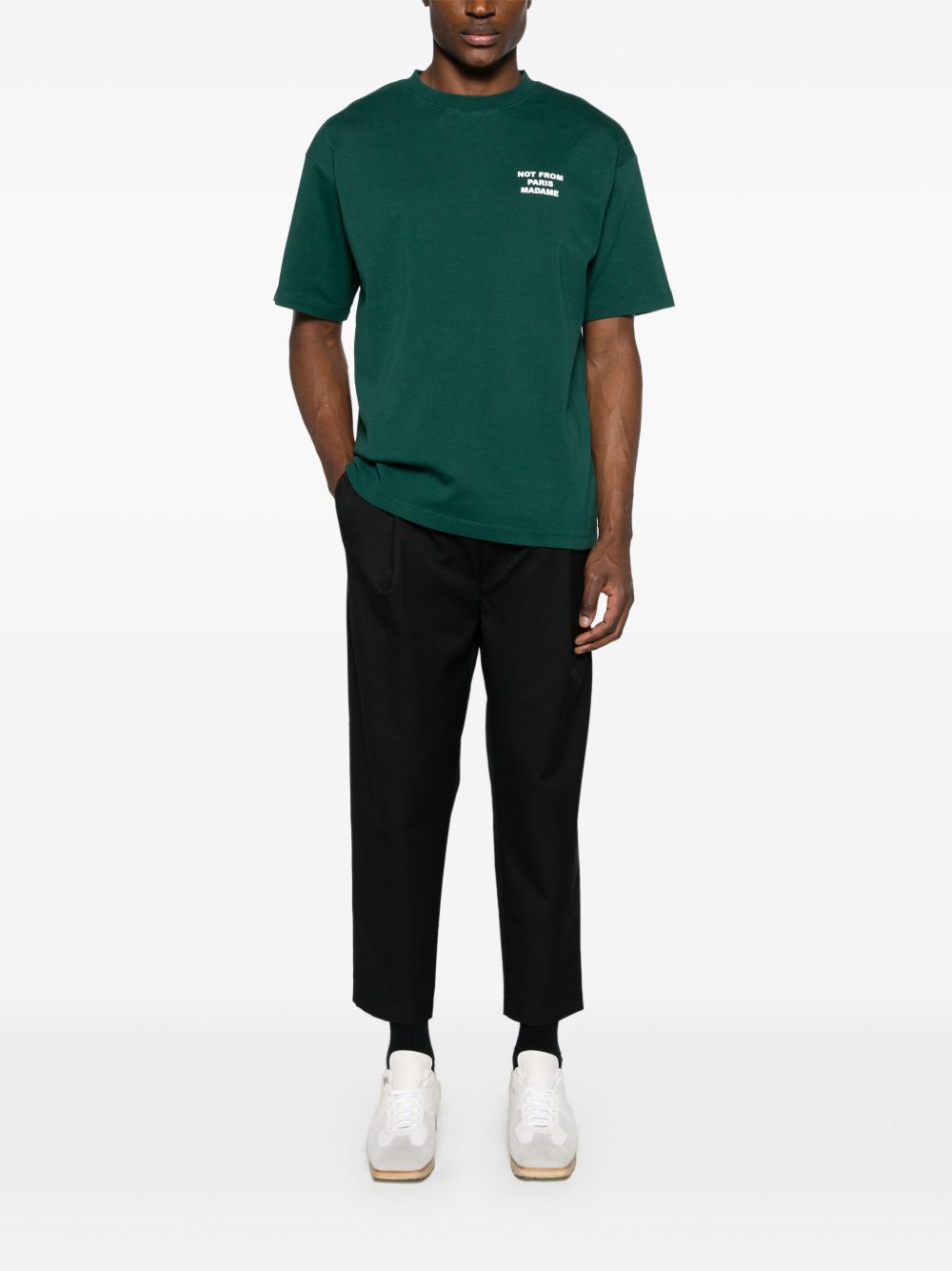 pantaloni le pantalon cropped in misto lana nero pantaloni - uomo DROLE DE MONSIEUR