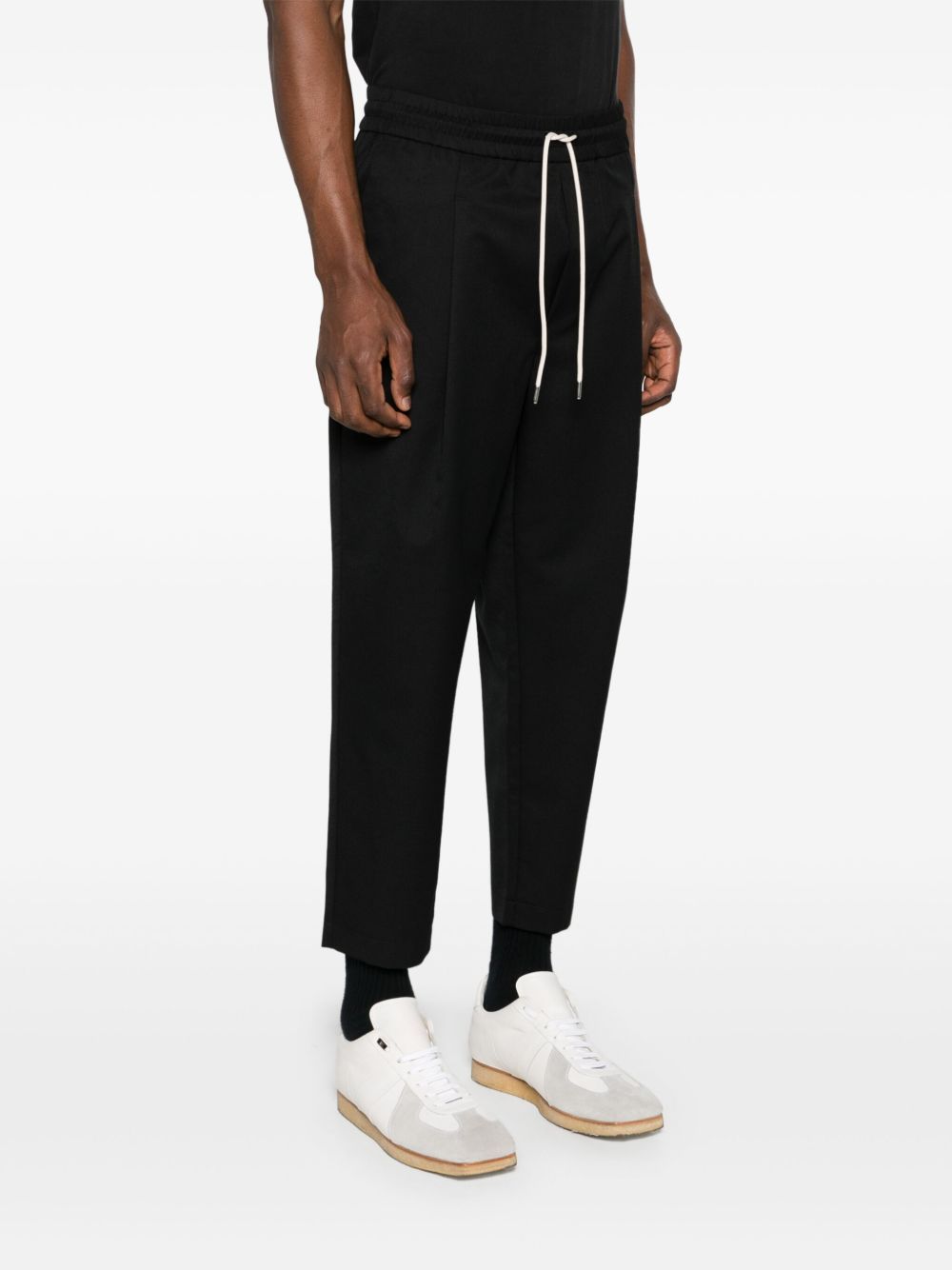 pantaloni le pantalon cropped in misto lana nero pantaloni - uomo DROLE DE MONSIEUR