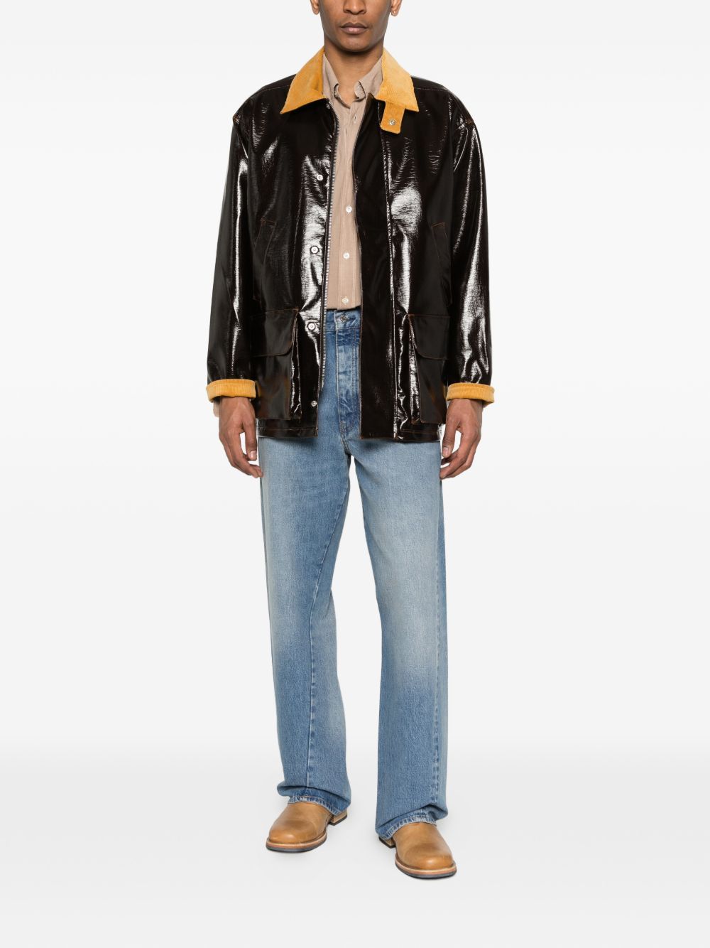 jacket vinyl leisure brown  SUNFLOWER