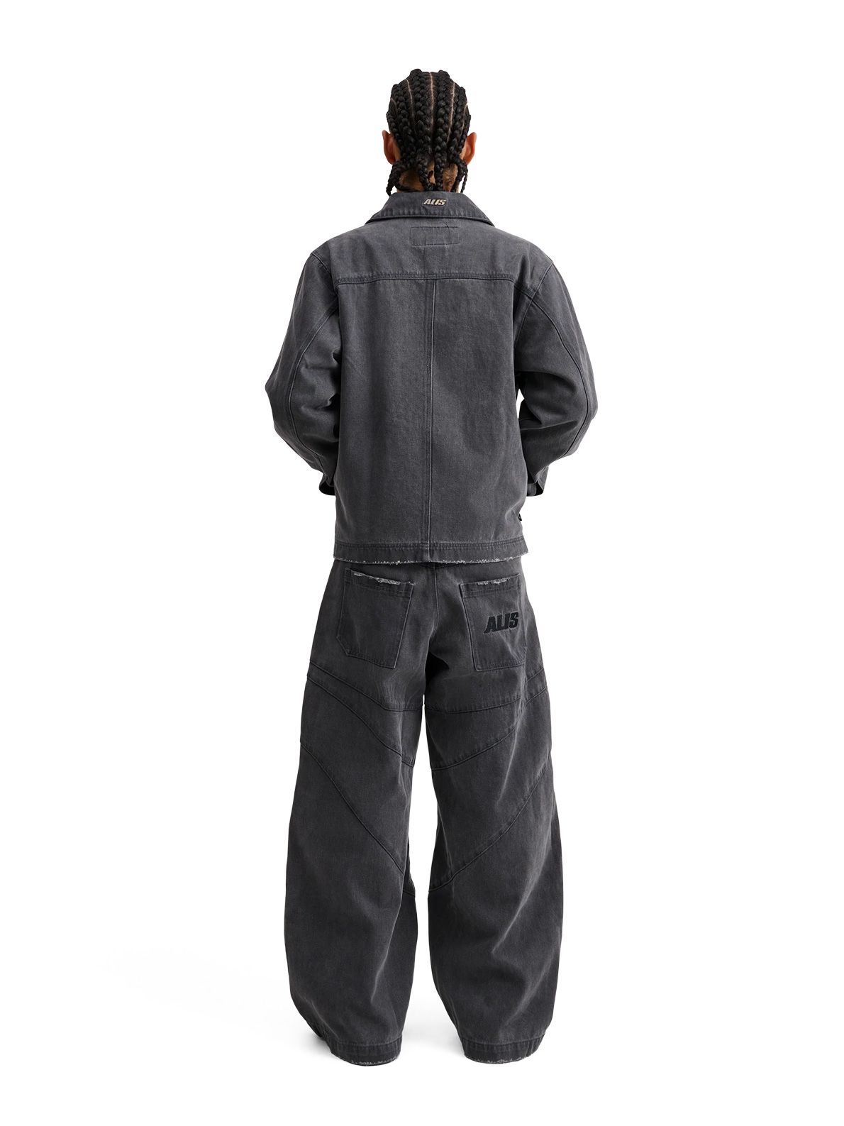 Jeans danie barrel denim grigio ALIS