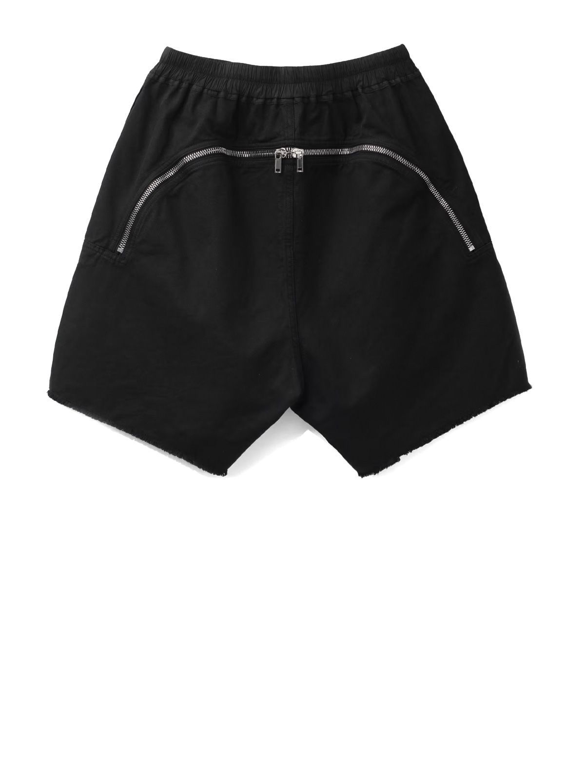 boxer lunghi neri con cerniera sul retro
