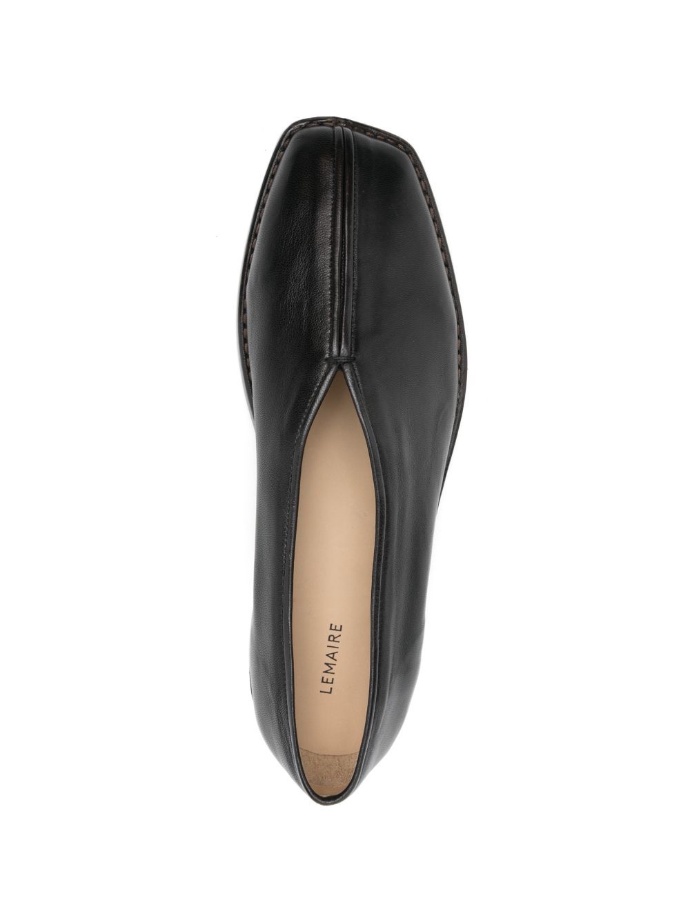 ciabatte flat piped neri LEMAIRE