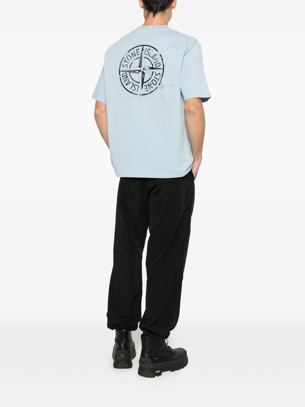 t-shirt dust blue  STONE ISLAND