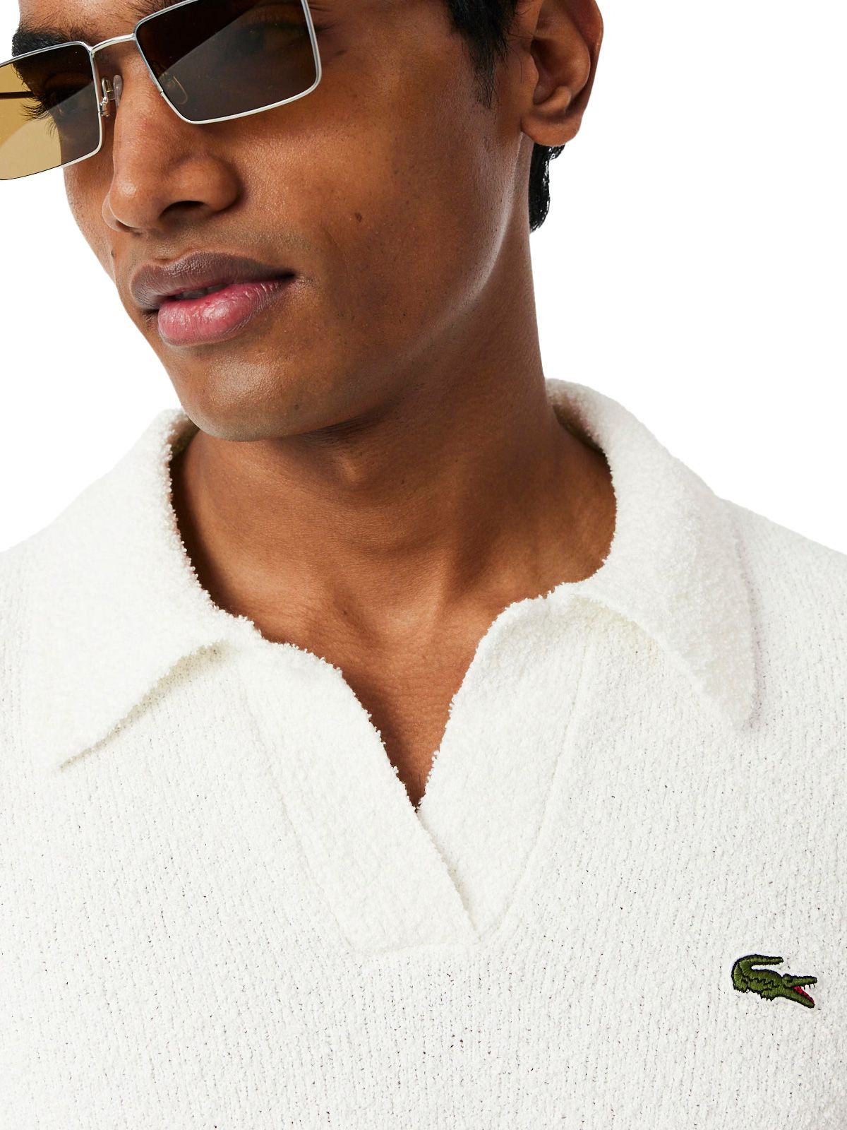 pullover bianco  LACOSTE