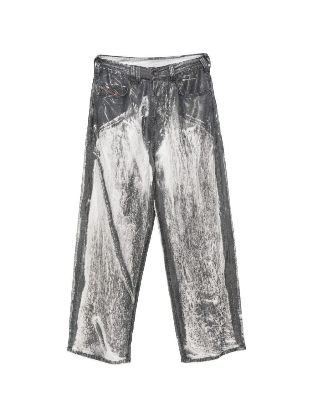 pantaloni jeans denim lavaggio vintage azzurro pantaloni - uomo