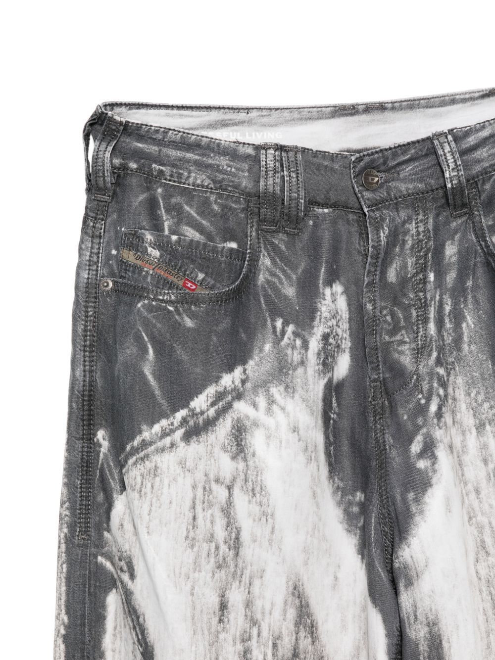 pantaloni jeans denim lavaggio vintage azzurro pantaloni - uomo DIESEL