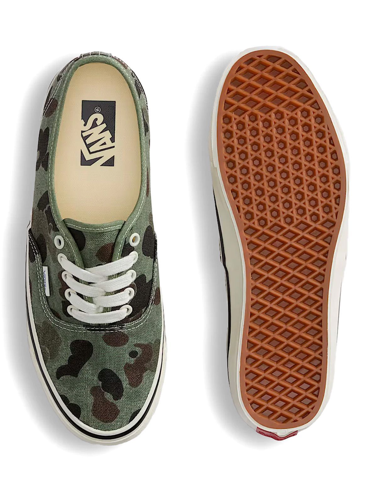 sneakers premium authentic camouflage verde bosco / marrone sneakers - uomo VANS
