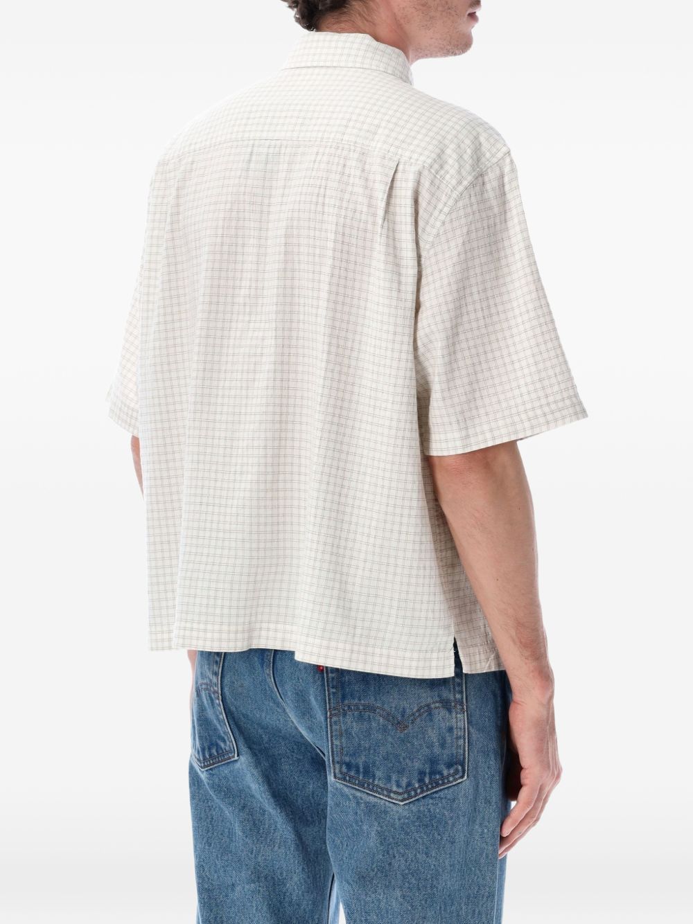 camicia squadrata western incrociata bianca LEVI'S