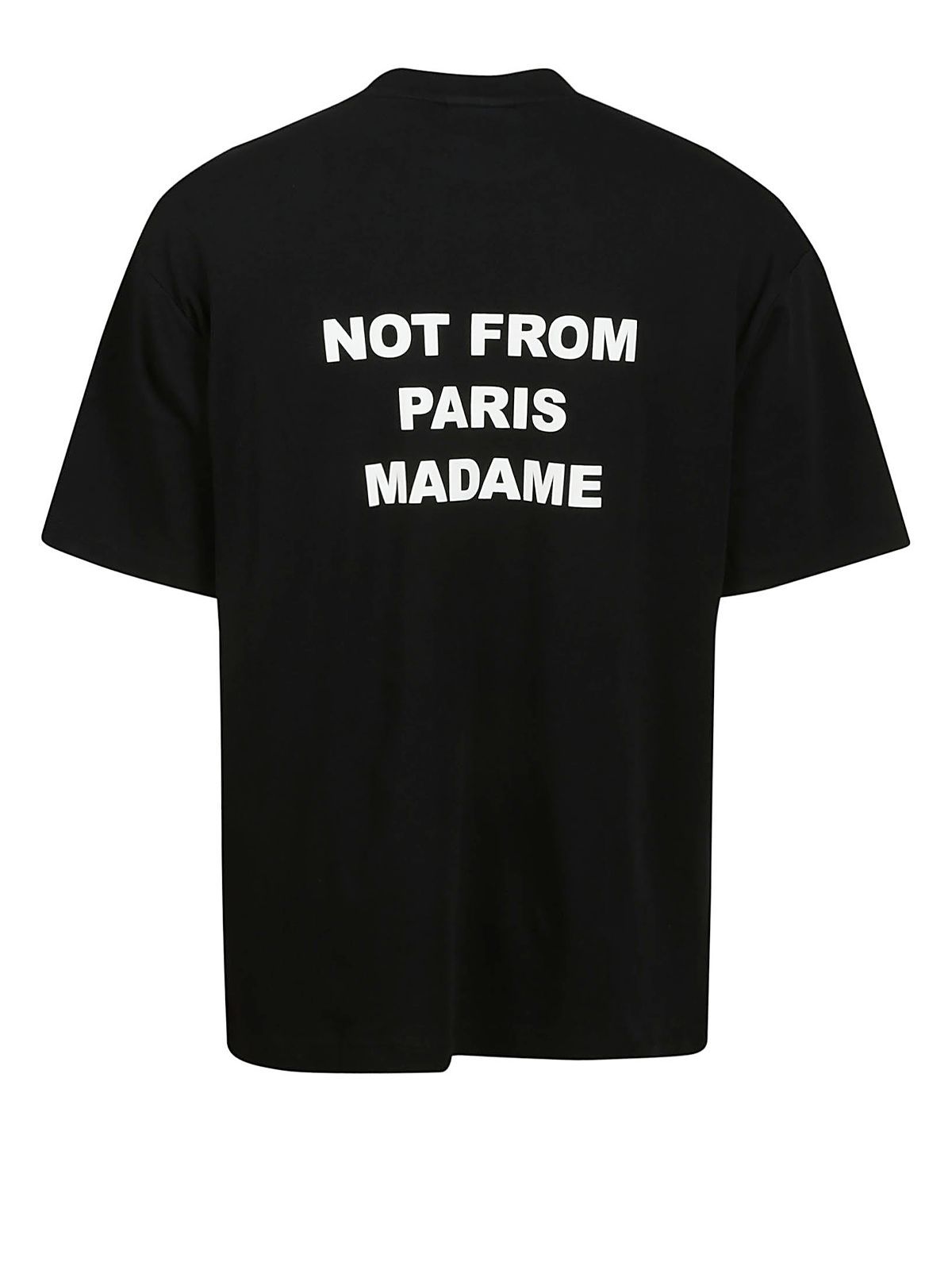 t-shirt slogan nera  t-shirt / maglie - uomo DROLE DE MONSIEUR