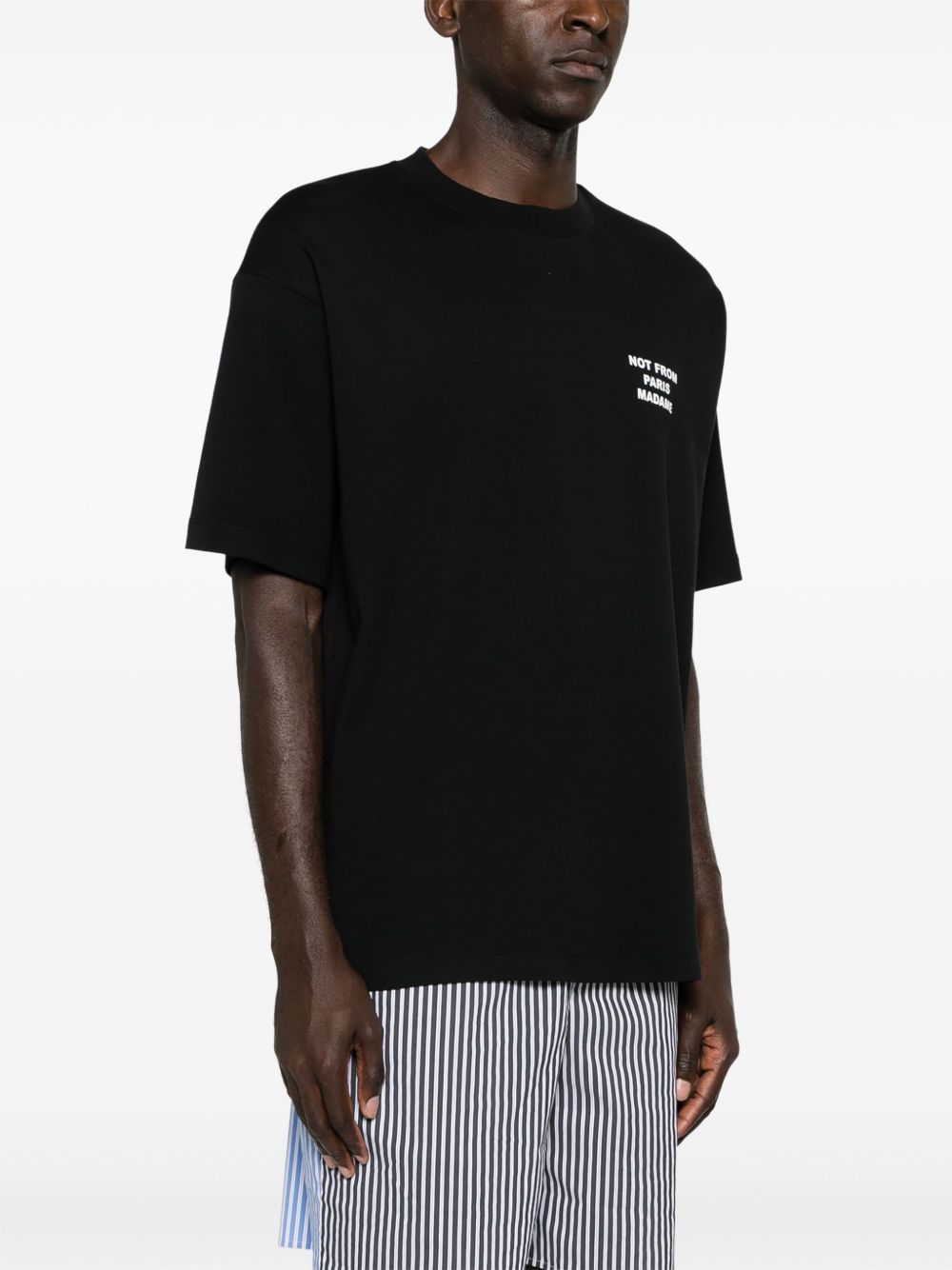 t-shirt slogan nera  t-shirt / maglie - uomo DROLE DE MONSIEUR