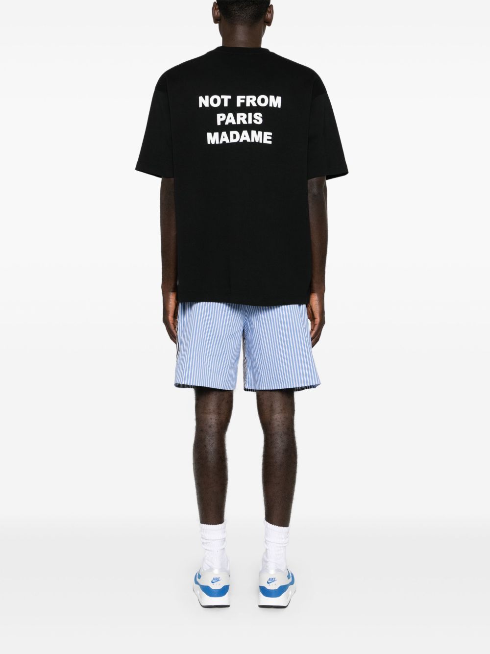 t-shirt slogan nera  t-shirt / maglie - uomo DROLE DE MONSIEUR