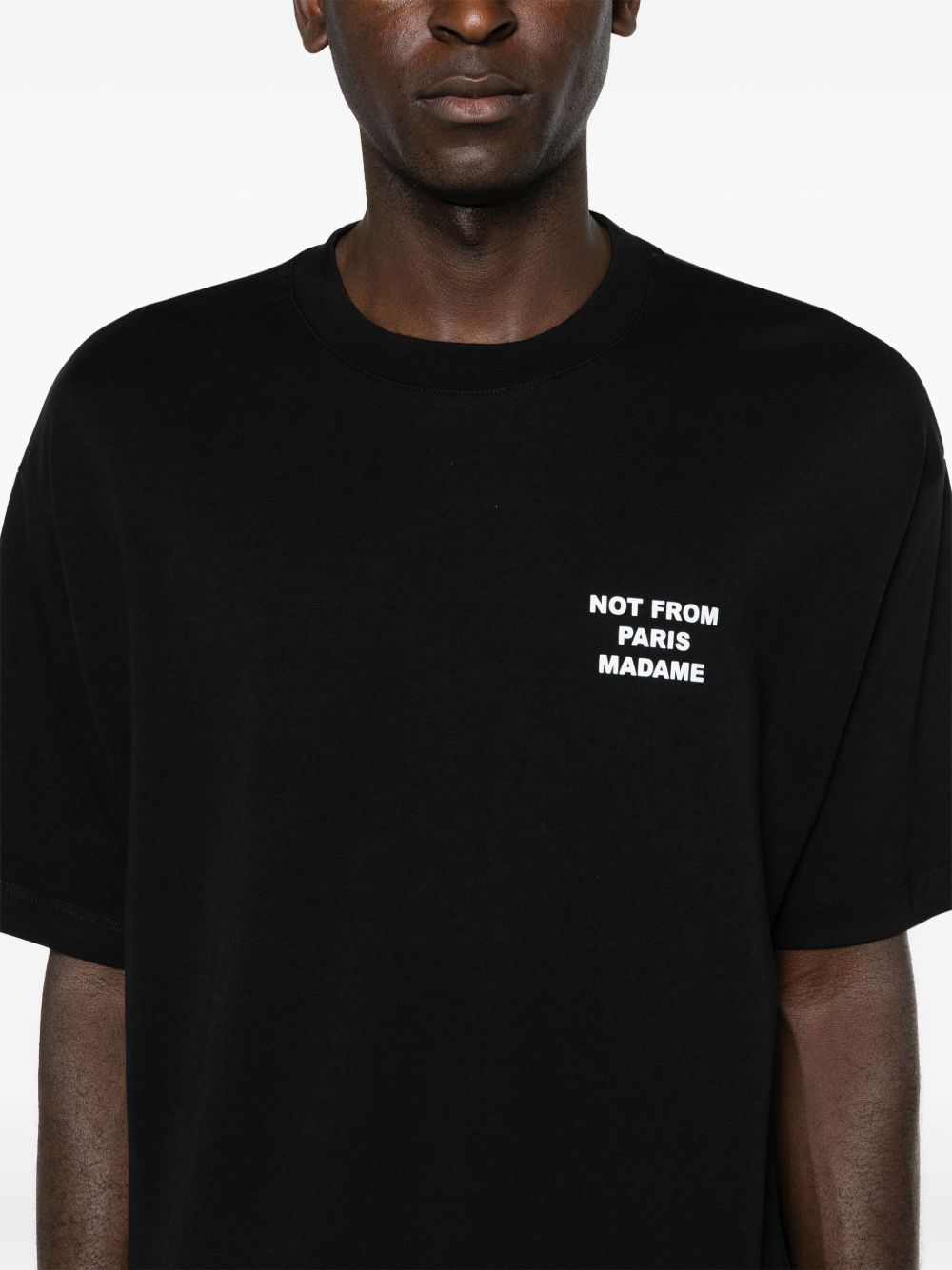 t-shirt slogan nera  t-shirt / maglie - uomo DROLE DE MONSIEUR