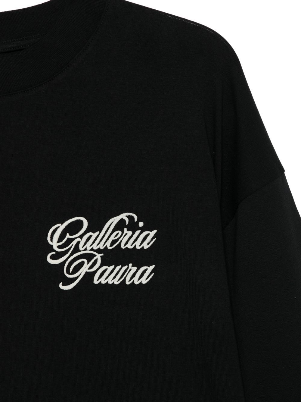 sweatshirt ollie oversized ls corsivo black PAURA