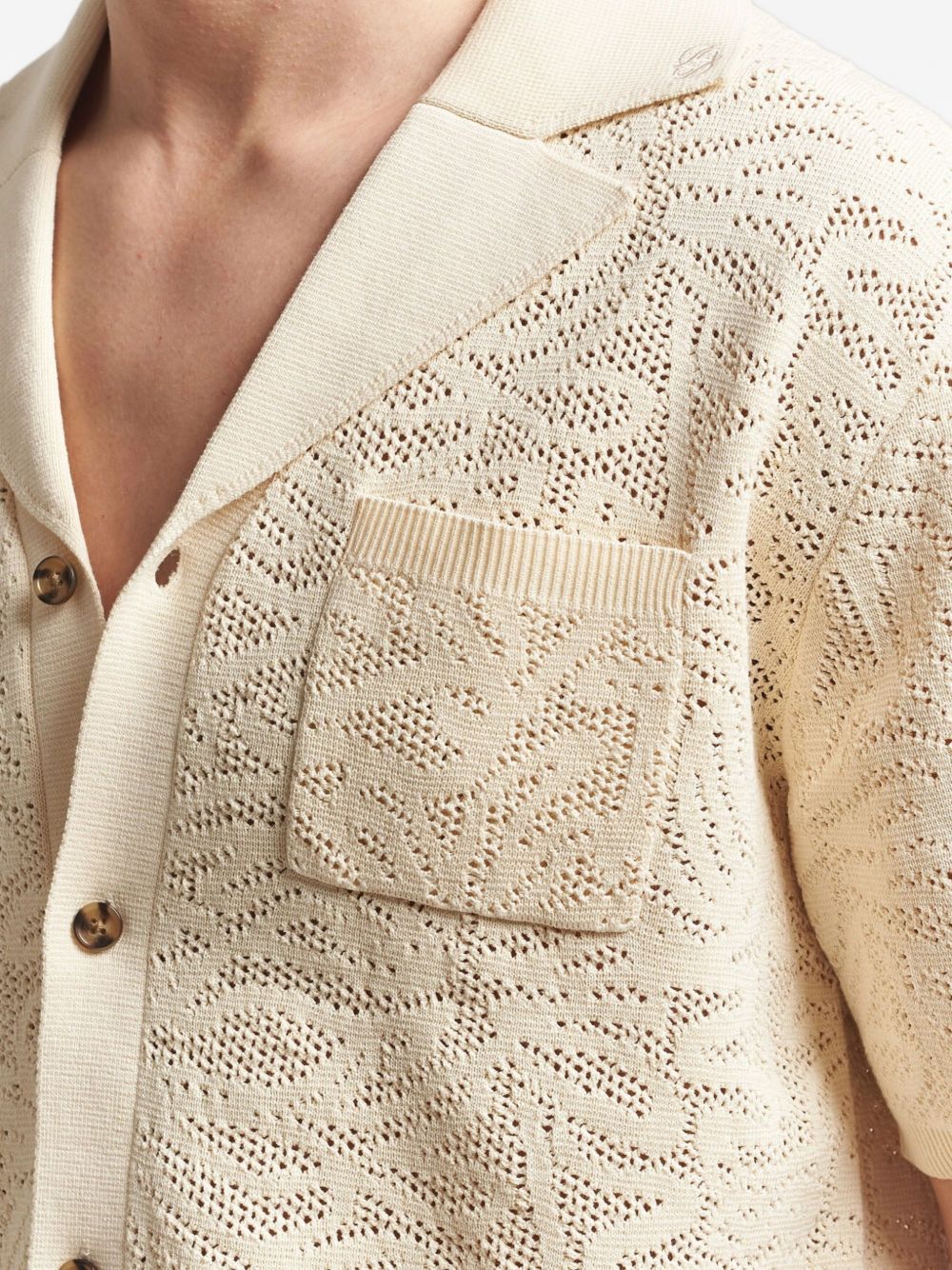 shirt lace knit cream DRÔLE DE MONSIEUR