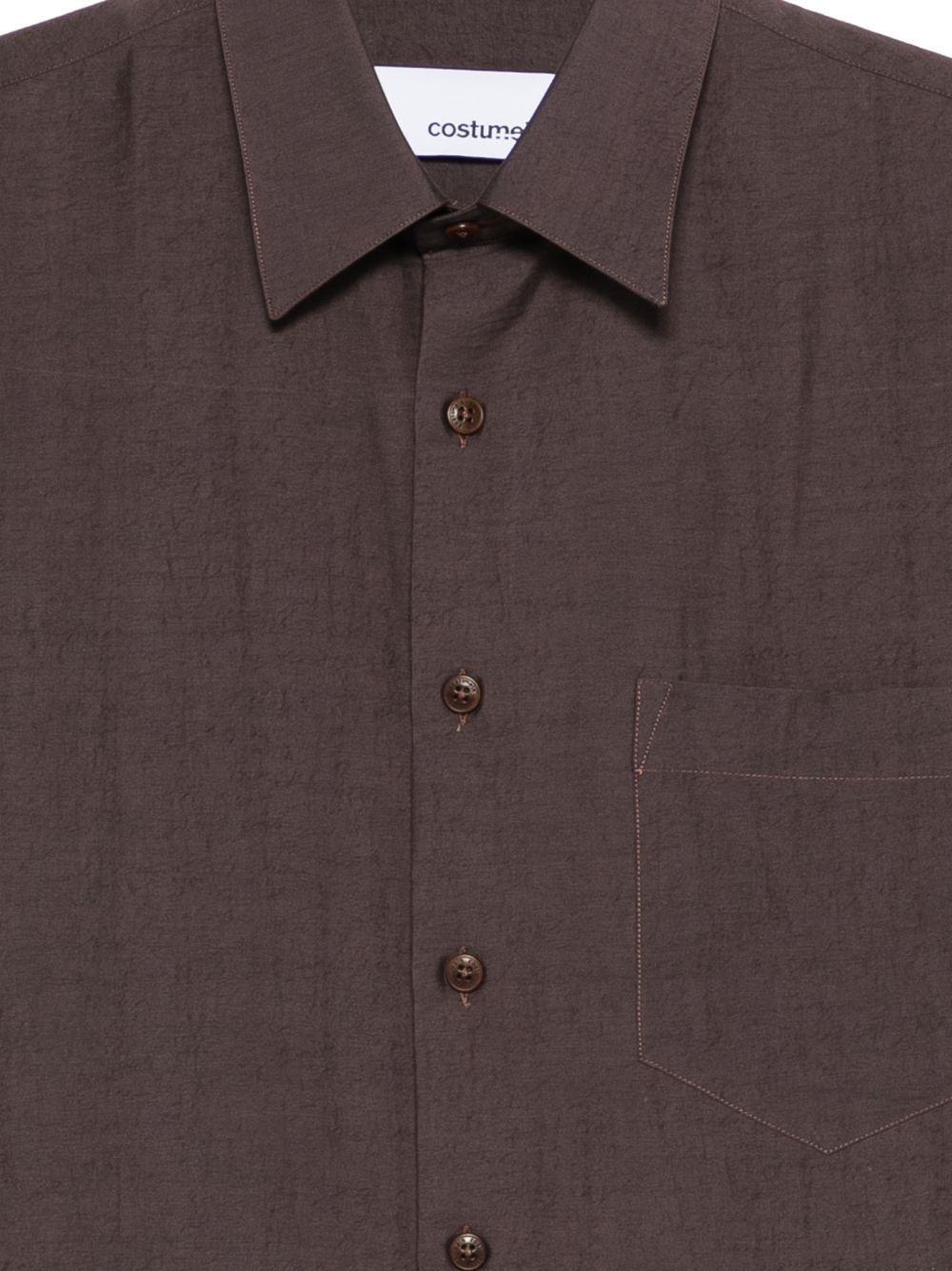 camicia eric otax marrone  COSTUMEIN