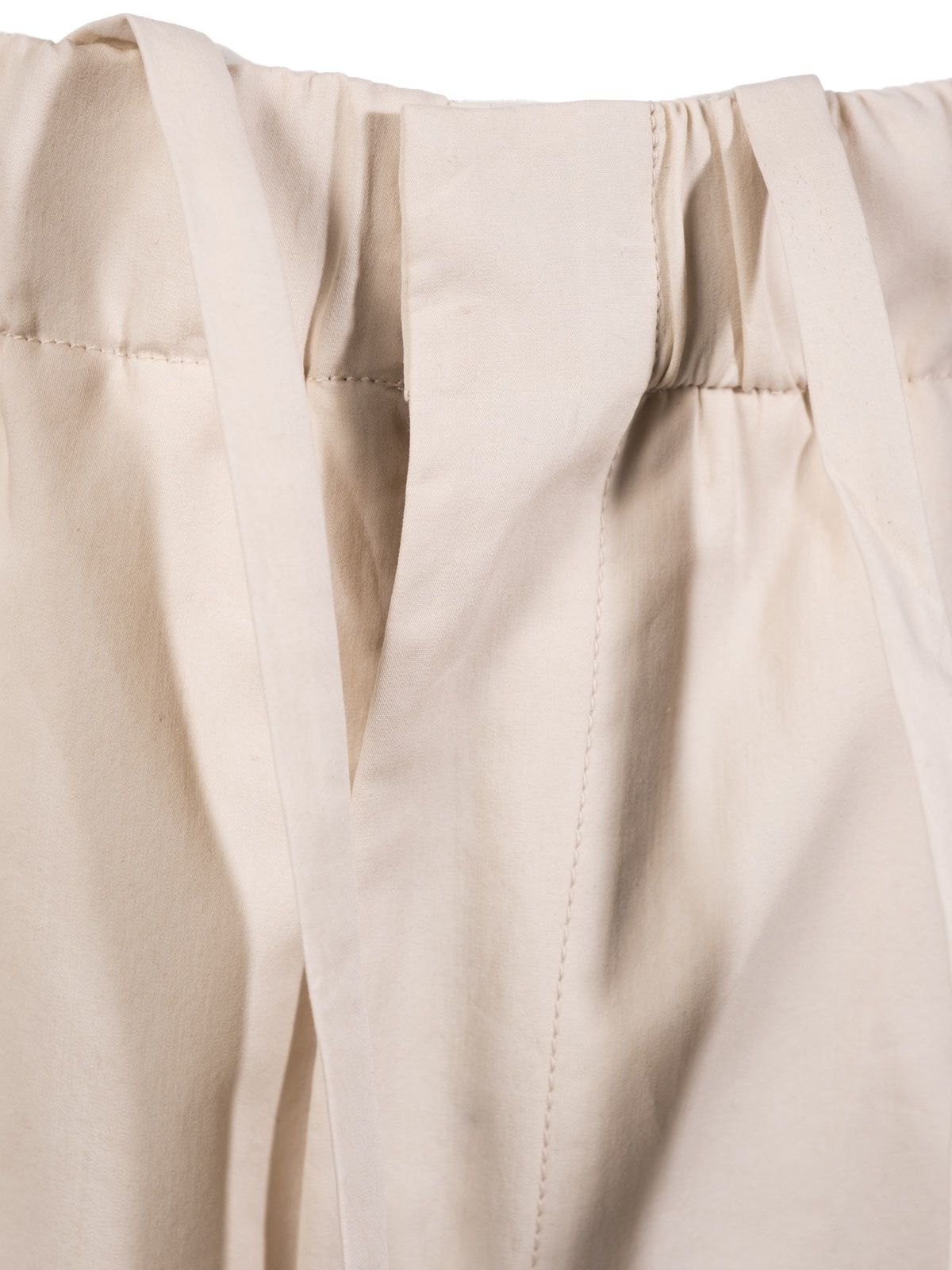 pantalone drop leg bianco  LARDINI