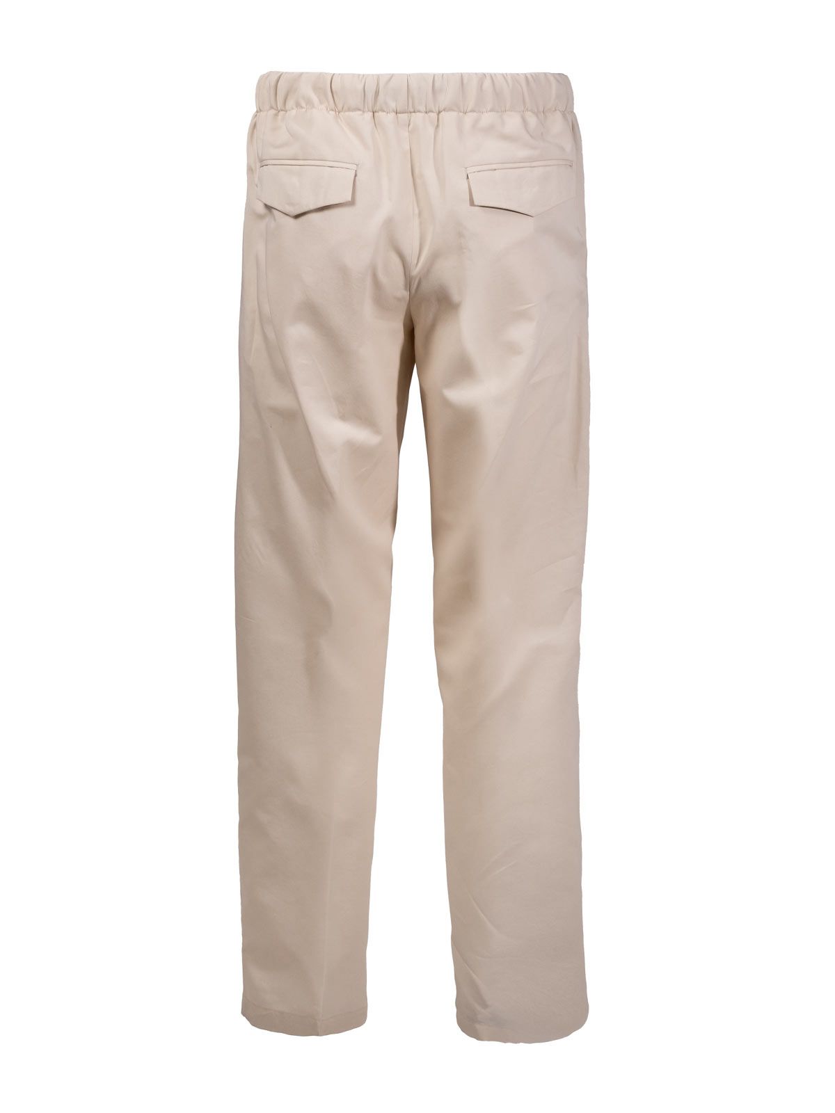 pantalone drop leg bianco  LARDINI