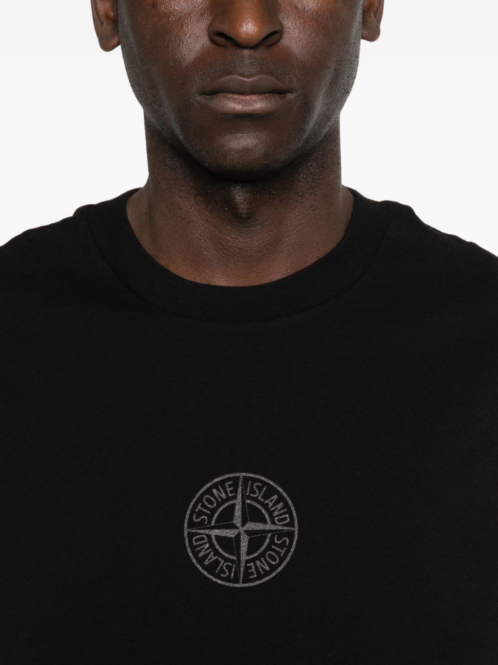 t-shirt black  STONE ISLAND