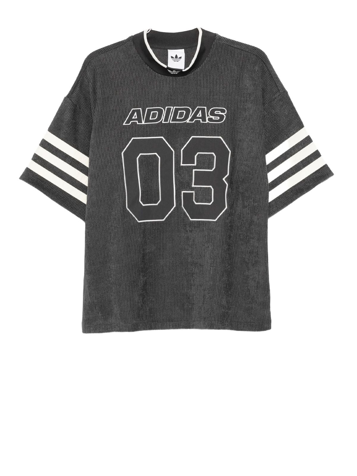 maglia da calcio heritage in maglia ku9192 nero / bianco maglie - uomo