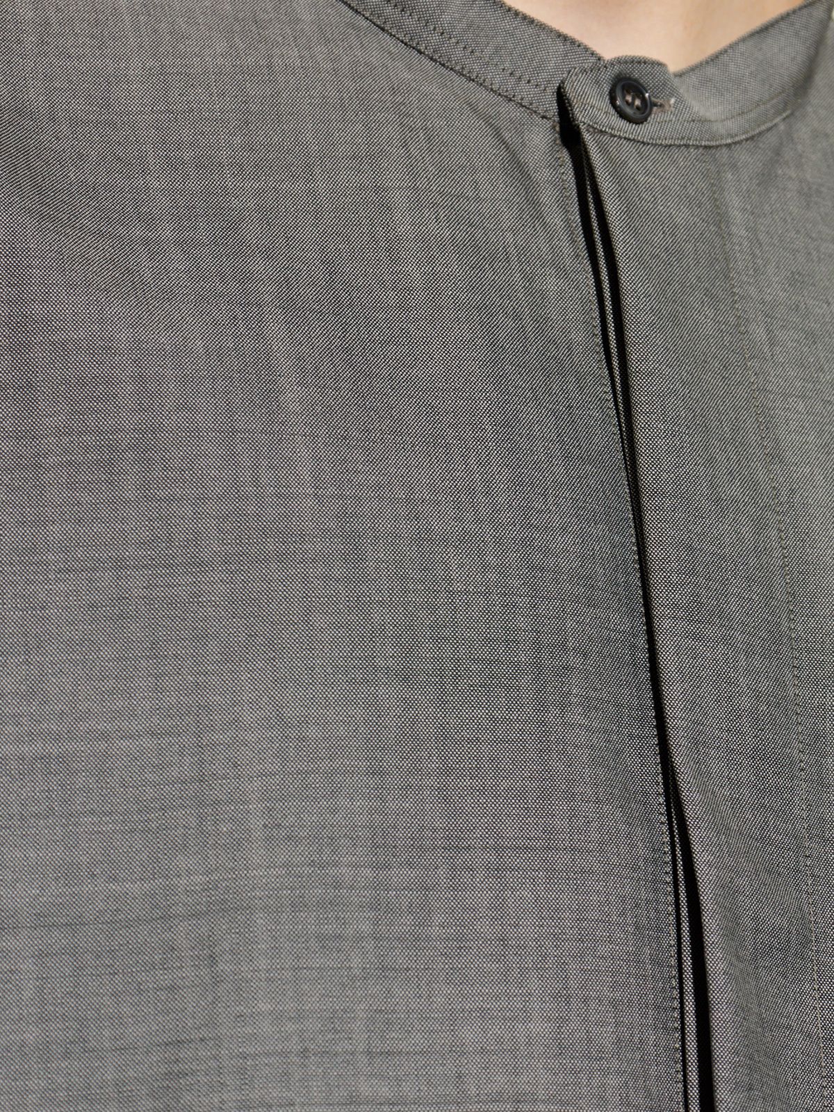 Grey grandad collar shirt STUDIO NICHOLSON