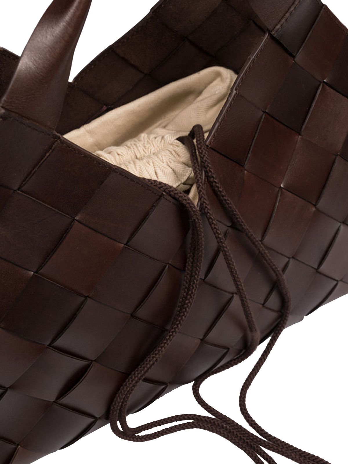 bag castello 4cm diagonal straps brown  DRAGON DIFFUSION