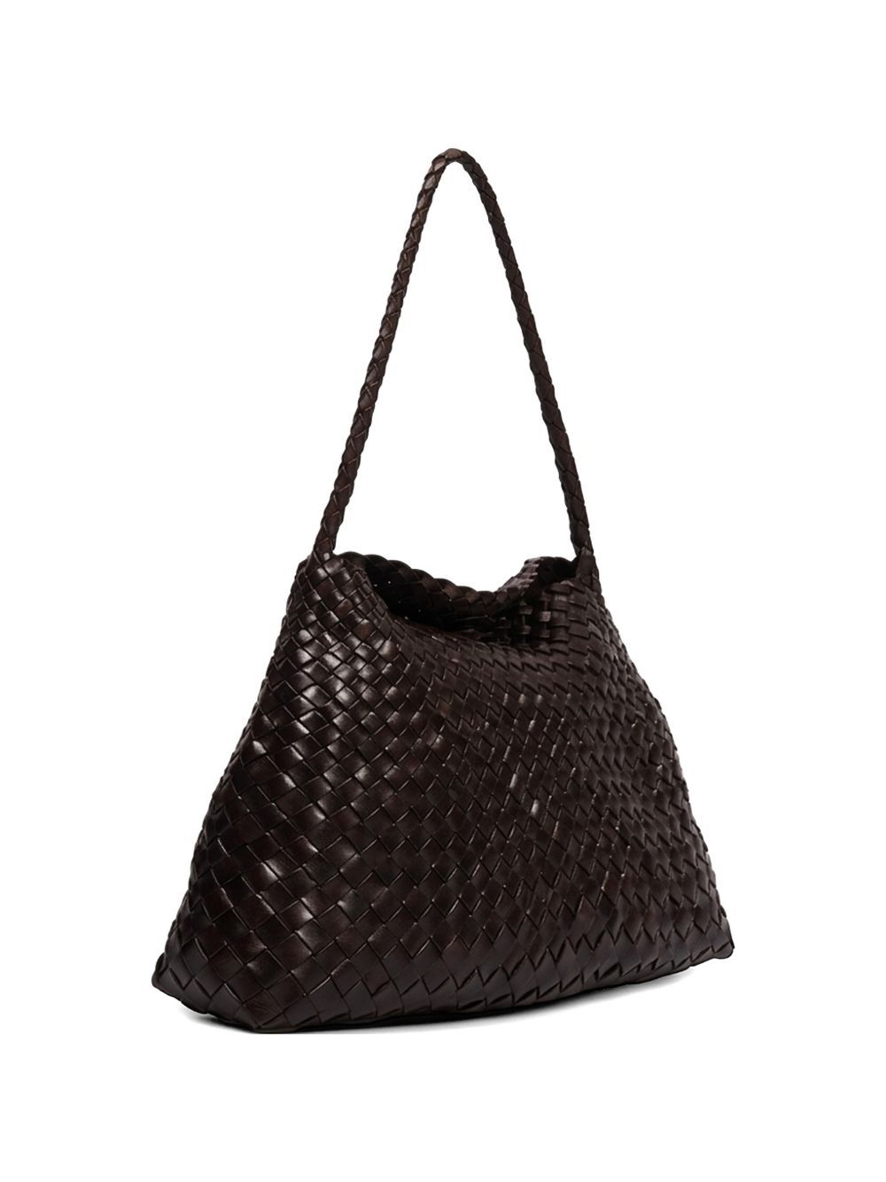 santa maria woven shoulder bag dark brown bags - women DRAGON DIFFUSION