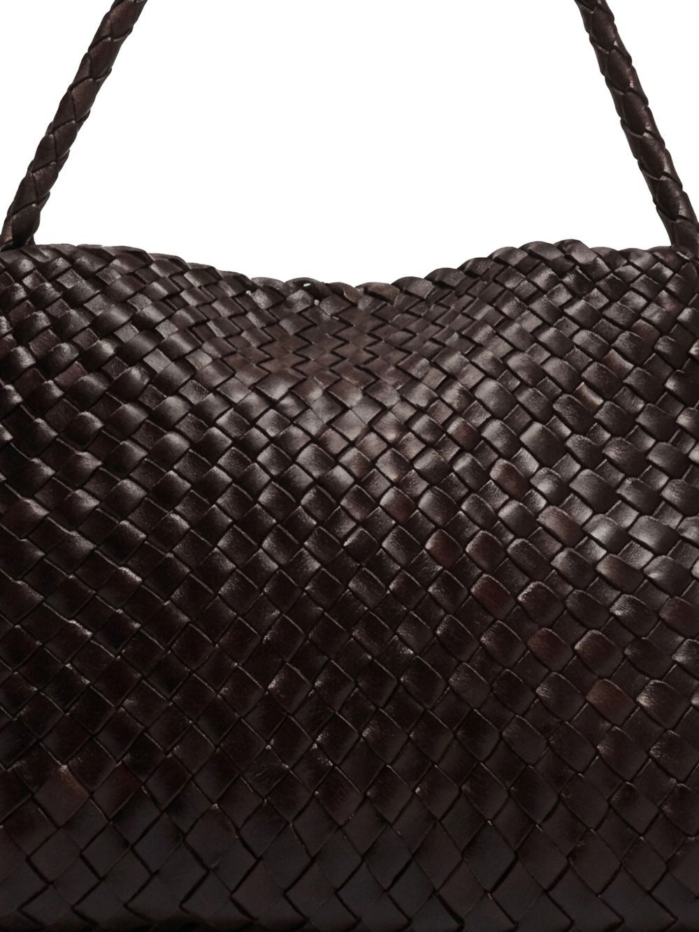 santa maria woven shoulder bag dark brown bags - women DRAGON DIFFUSION